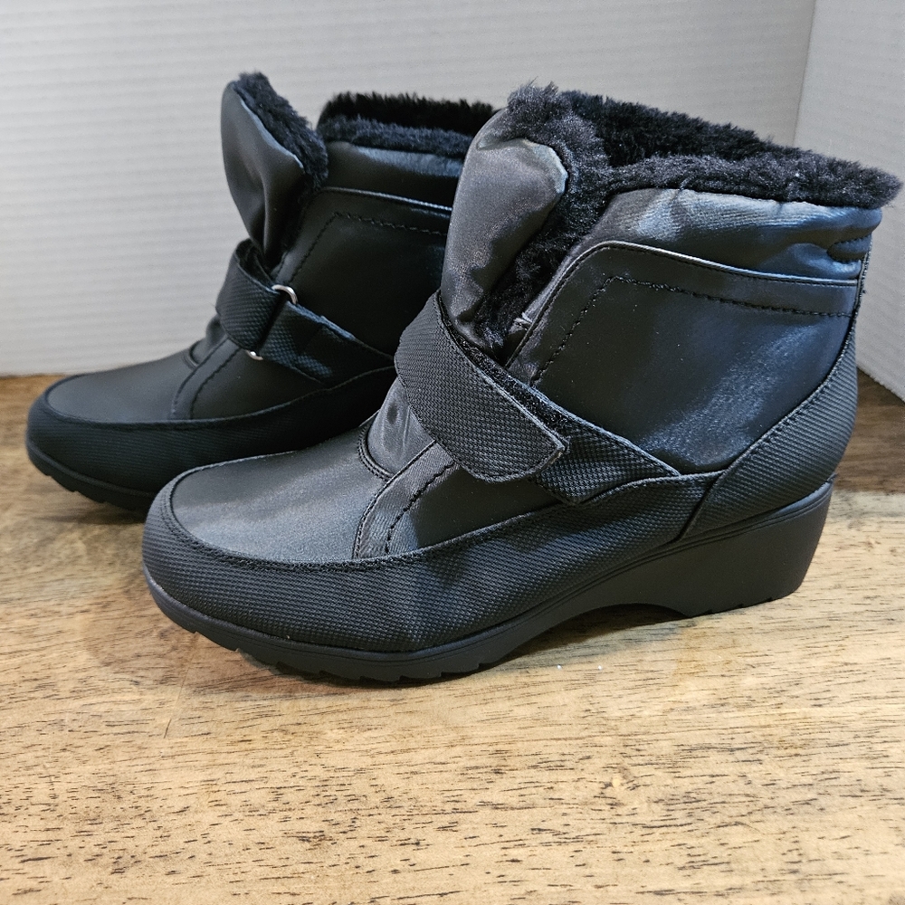 Wanderlust 6M Black Women's Winter Boots Faux Fur New In Box